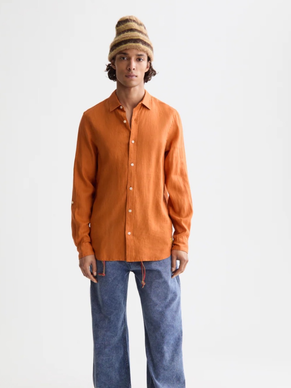 Scotch & Soda Men's Button-Down Shirt  office wear ,cotton Dopamine